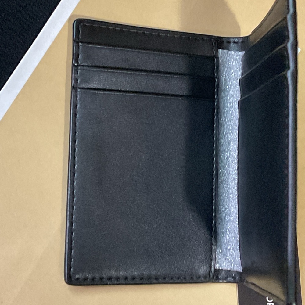 Michael Kors Cooper Ombré Signature Logo Folding Card Case Black Combo (Men’sNWT - Picture 8 of 9